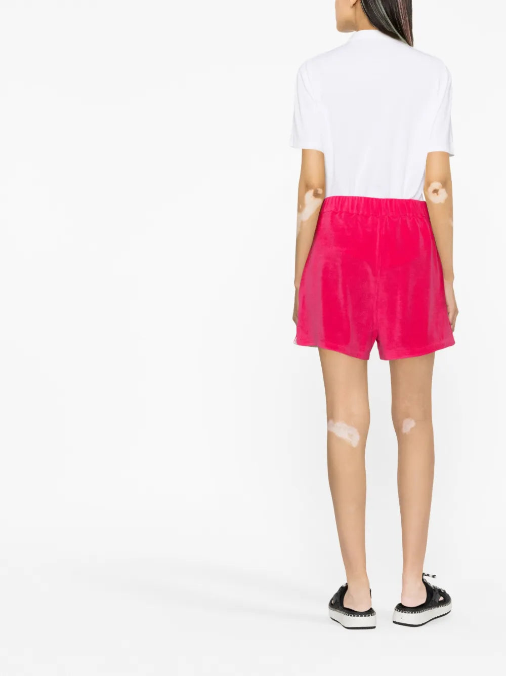 Shorts Short en coton éponge Moncler Rose Femme