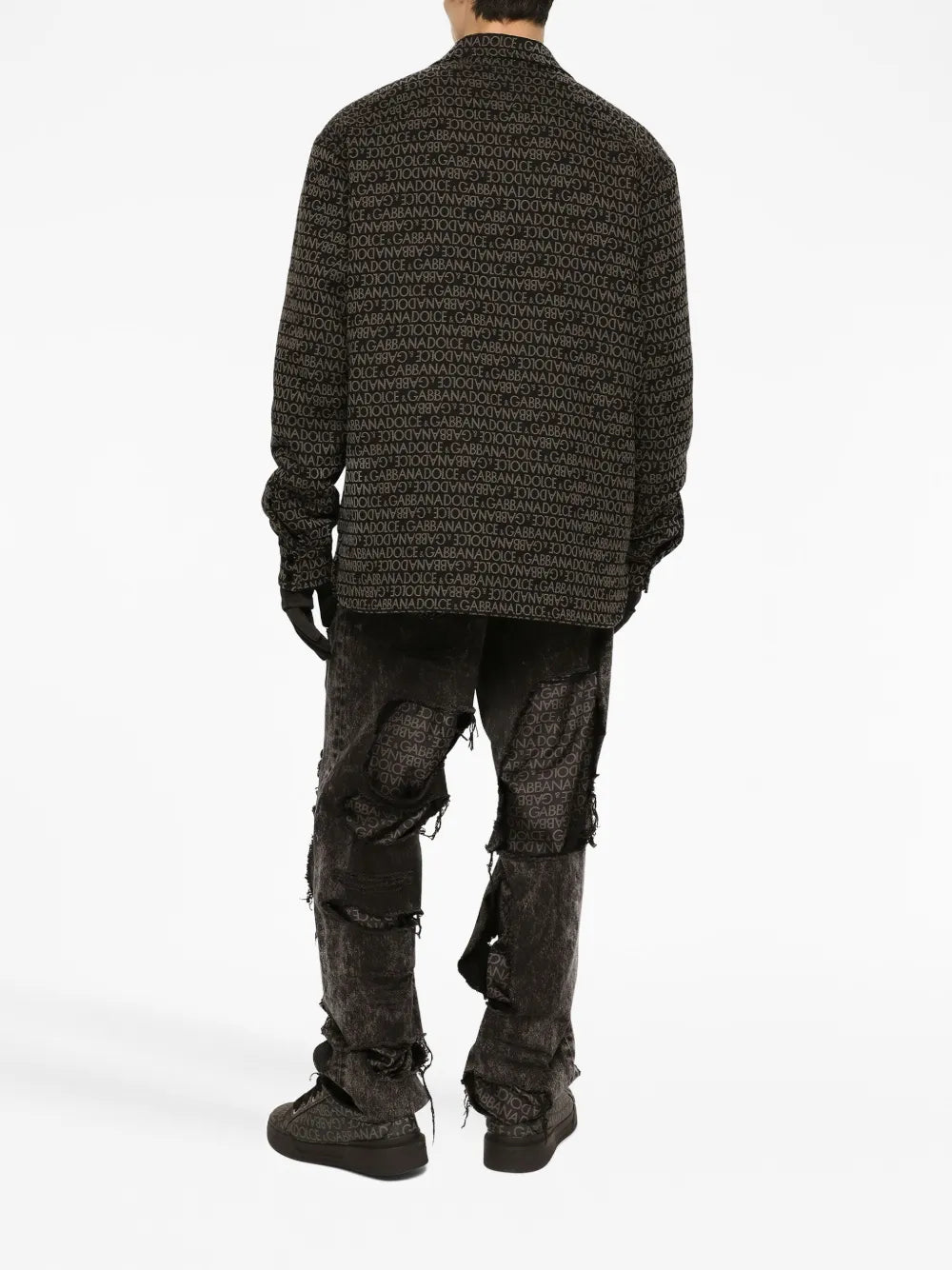 Hemden Monogrammierte Hemd Dolce & Gabbana Grau Homme