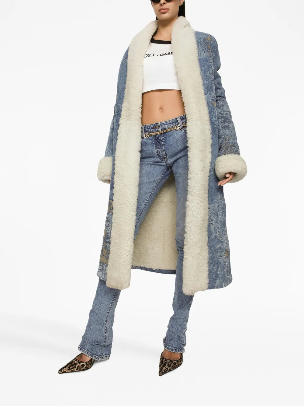 Pantalons Jean bootcut Dolce & Gabbana Bleu Femme