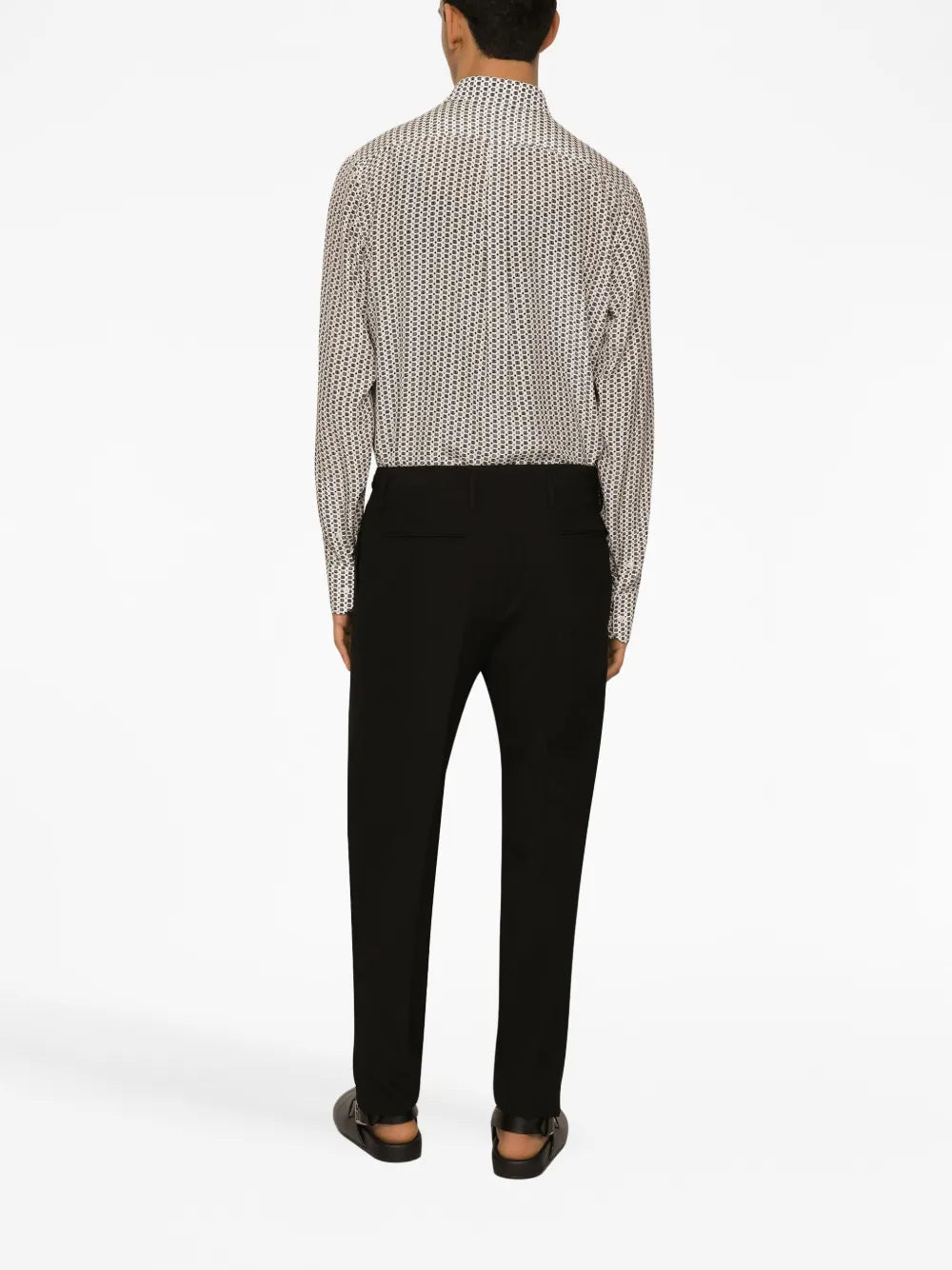 Pantalones Pantalones con Pinzas Dolce & Gabbana Negro Homme