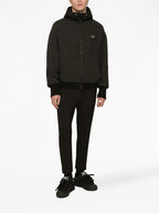 Jackets Logo Plaque Bomber Dolce & Gabbana Gray Homme