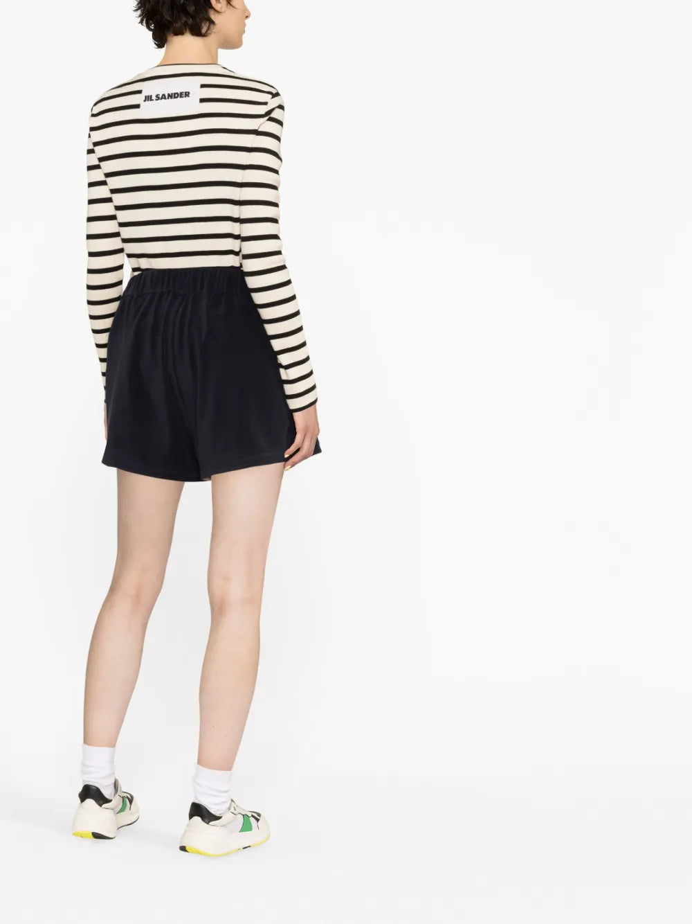 Shorts Short en tissu éponge Moncler Bleu foncé Femme