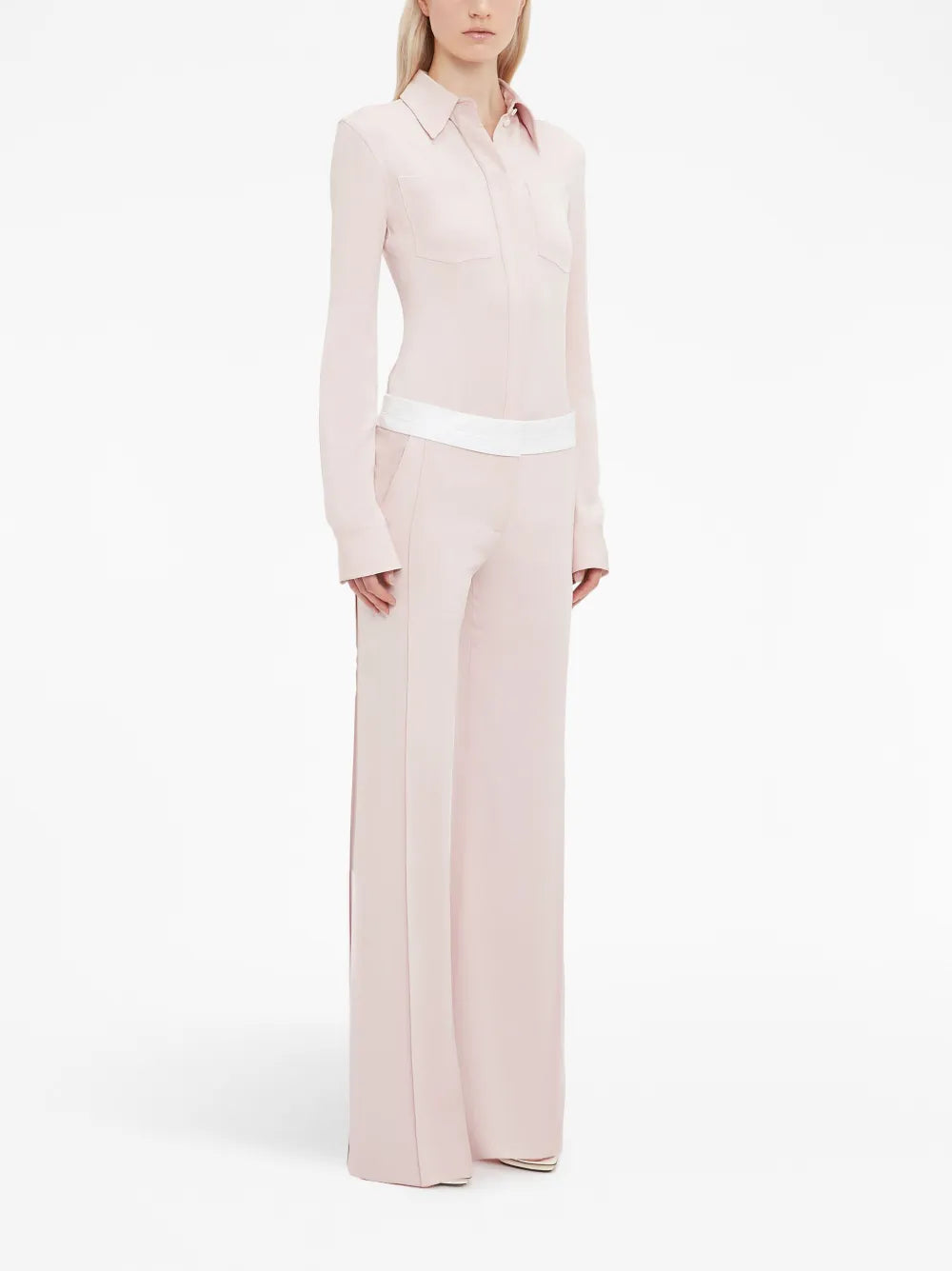 Pantalones Pantalon à pinces Victoria Beckham Rosa Femme