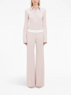 Pantalones Pantalon à pinces Victoria Beckham Rosa Femme