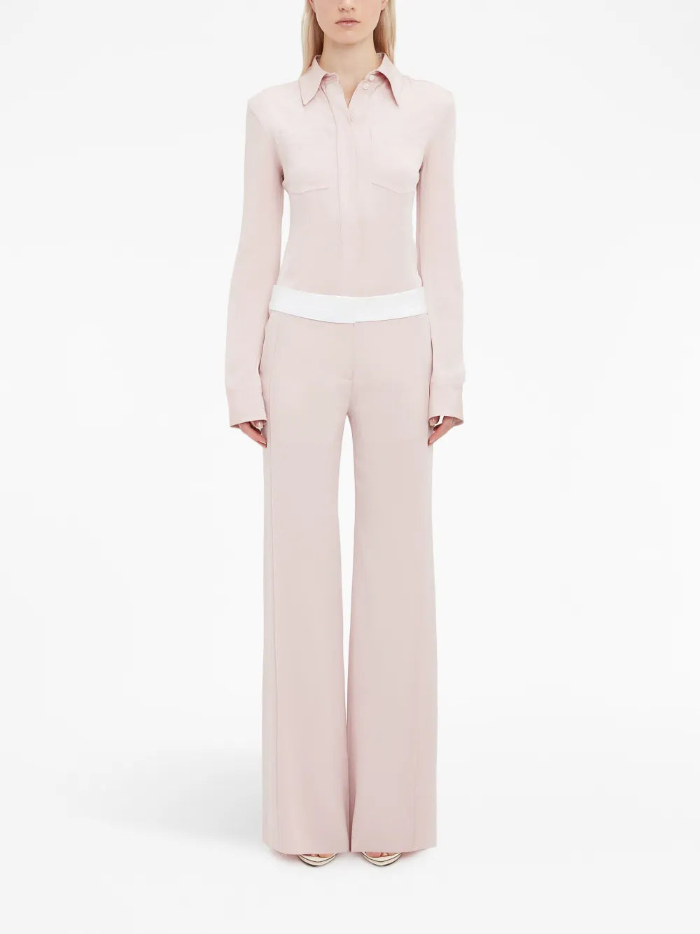 Pantalones Pantalon à pinces Victoria Beckham Rosa Femme