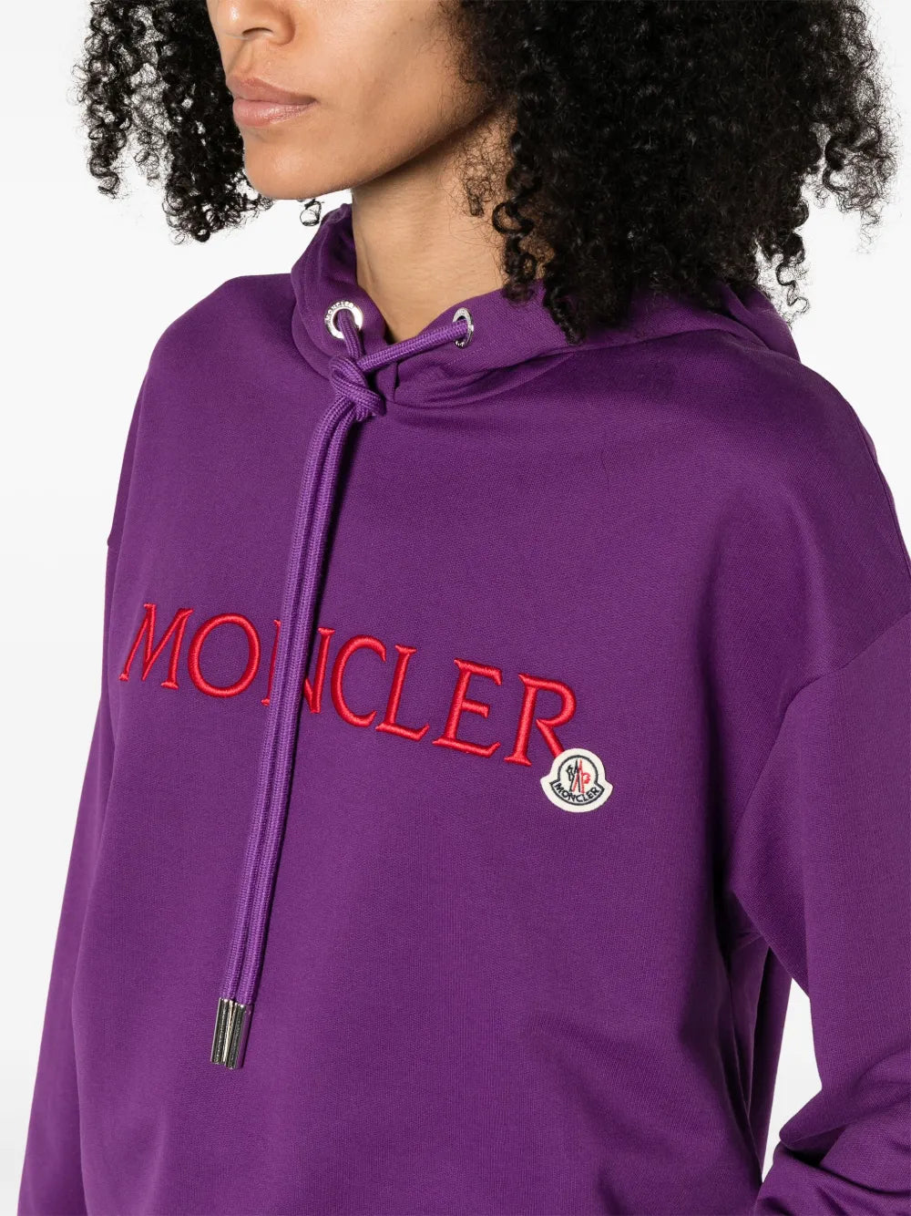 Sweatshirts Double Logo Hoodie Moncler Purple Women