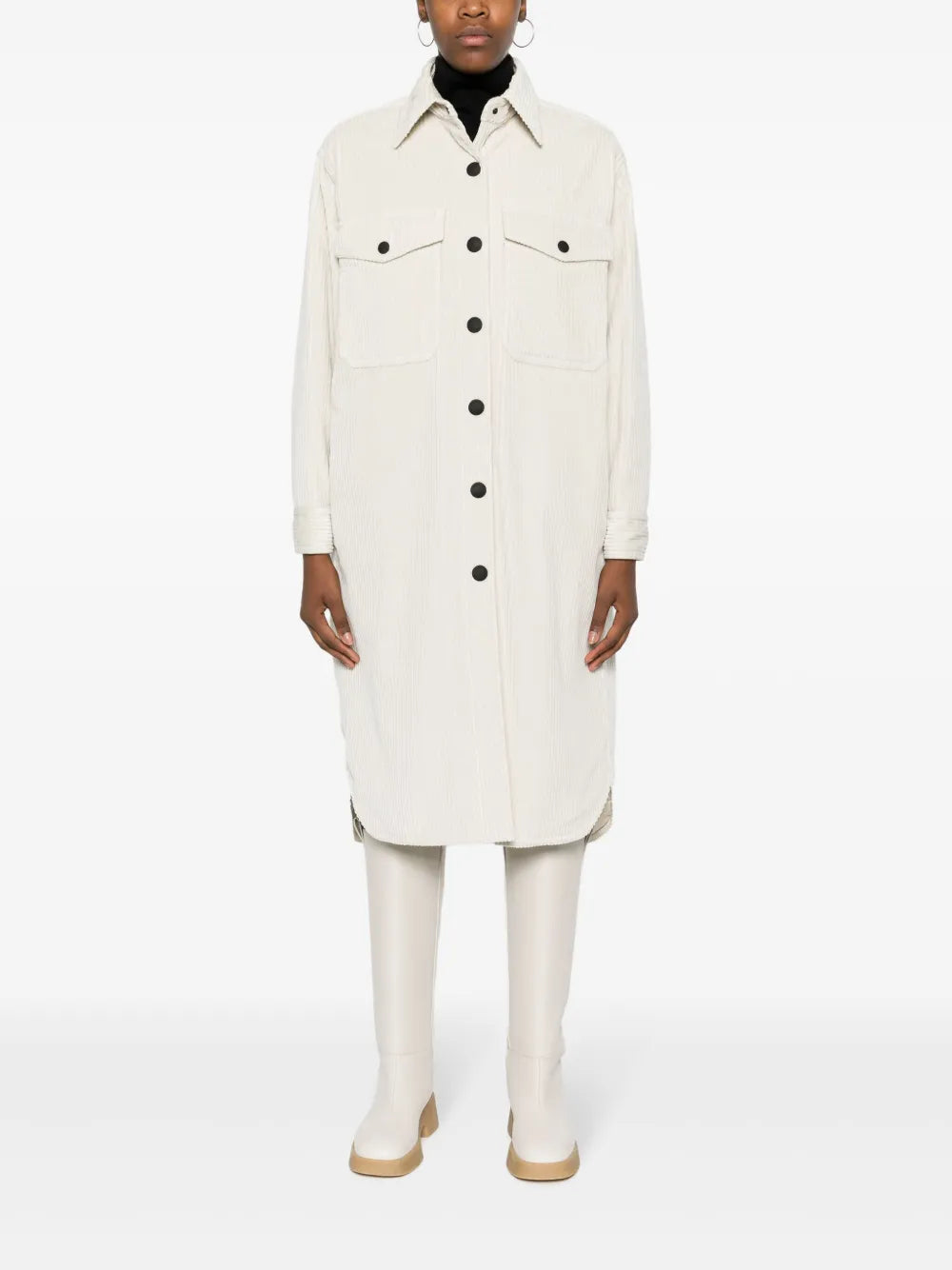 Manteaux Veste longue en duvet Vanay Moncler Grenoble Beige Femme