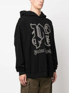 Felpe Felpa con Cappuccio PA Monogram Palm Angels Nero Homme