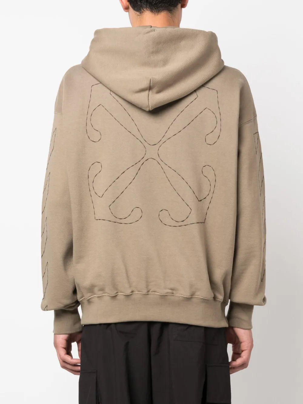 Sweatshirts Sweat à capuche Off Stitch Off-White Beige Homme