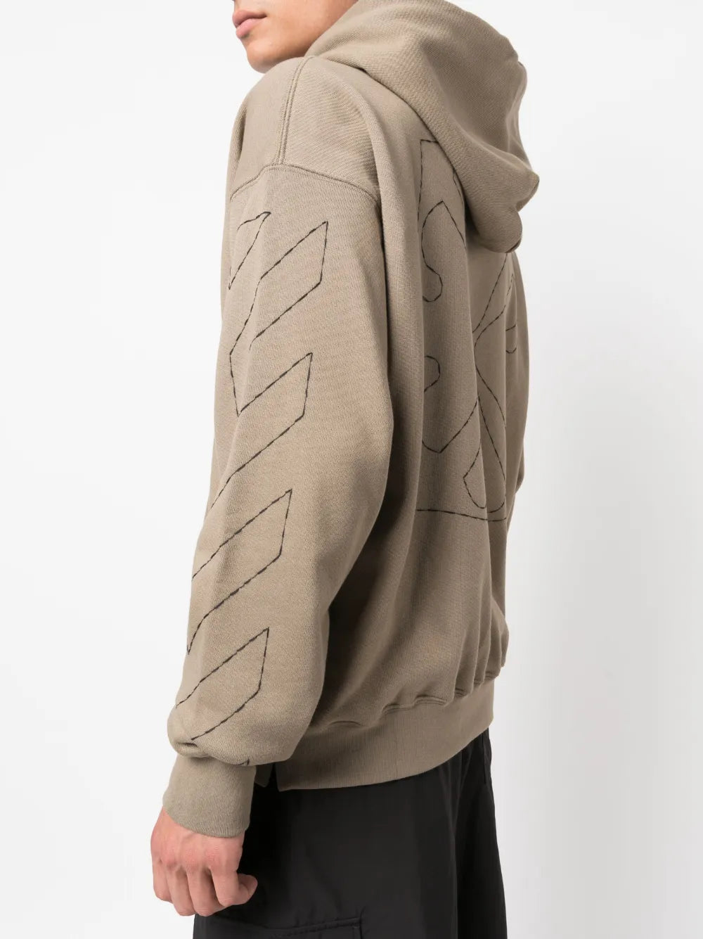 Sweatshirts Sweat à capuche Off Stitch Off-White Beige Homme