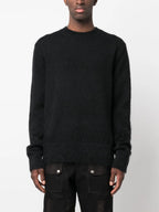 Maille Pull Arrow en mohair Off-White Noir Homme