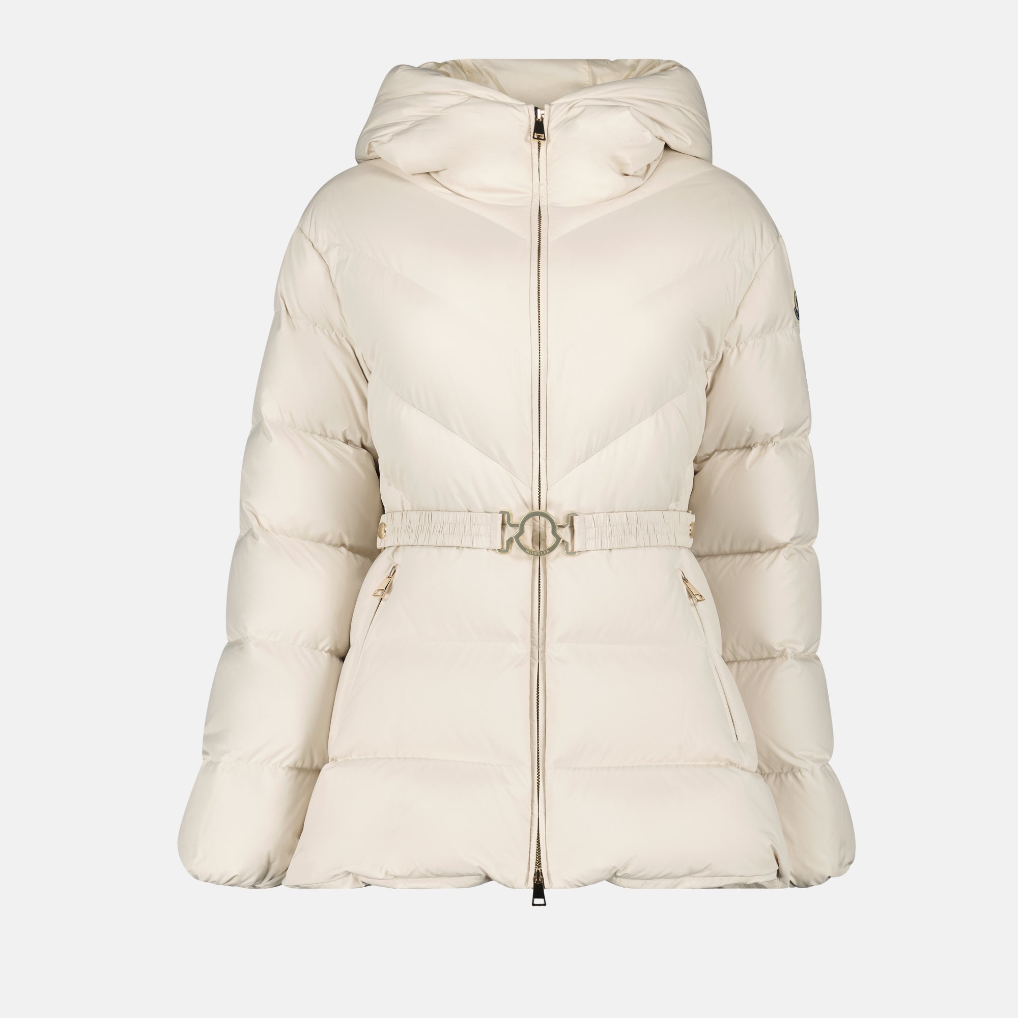 Manteaux Doudoune Brosse Moncler Blanc Femme
