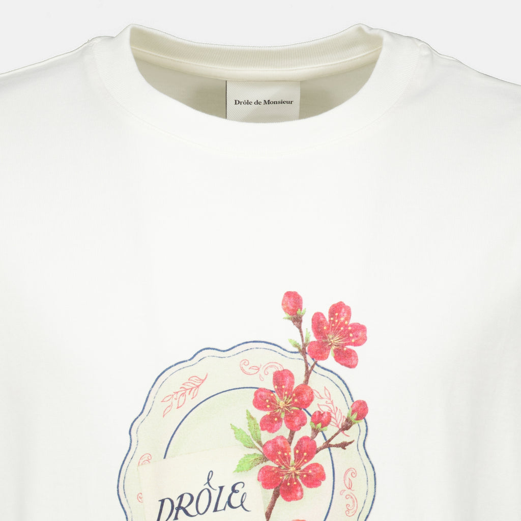 T-shirts T-shirt Drôle Porcelaine blanc Drole De Monsieur Blanc Homme