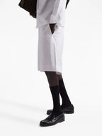 Shorts Bermuda de Popeline Prada Branco Homme