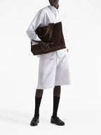 Shorts Bermuda de Popeline Prada Branco Homme