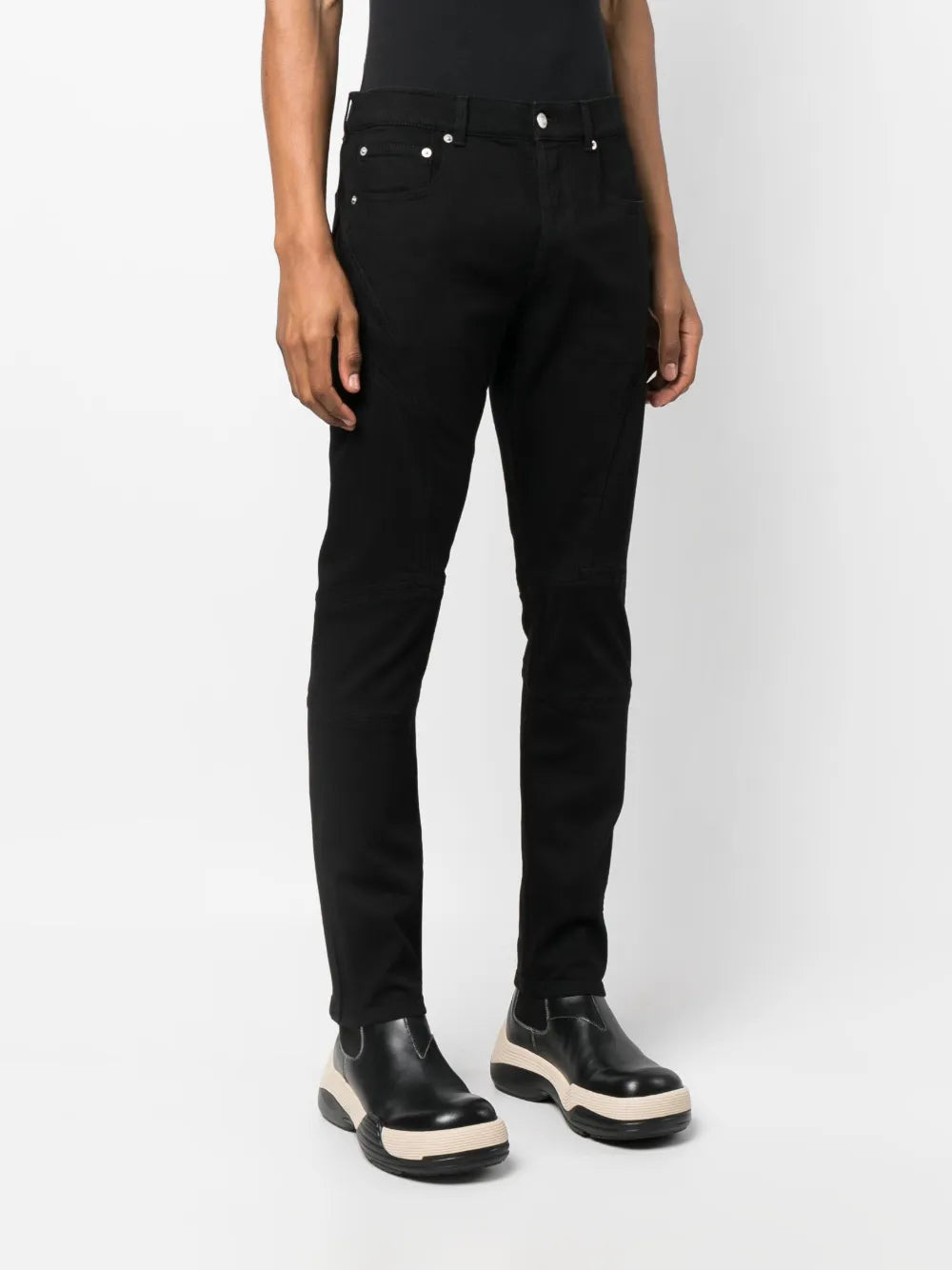 Pantalons Jean slim Alexander McQueen Noir Homme