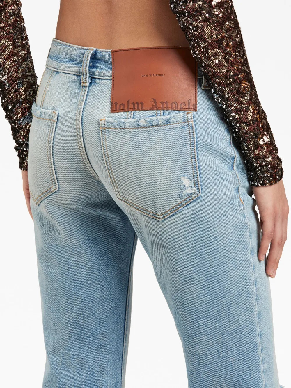 Pantalons Jean bootcut Palm Angels Bleu Femme