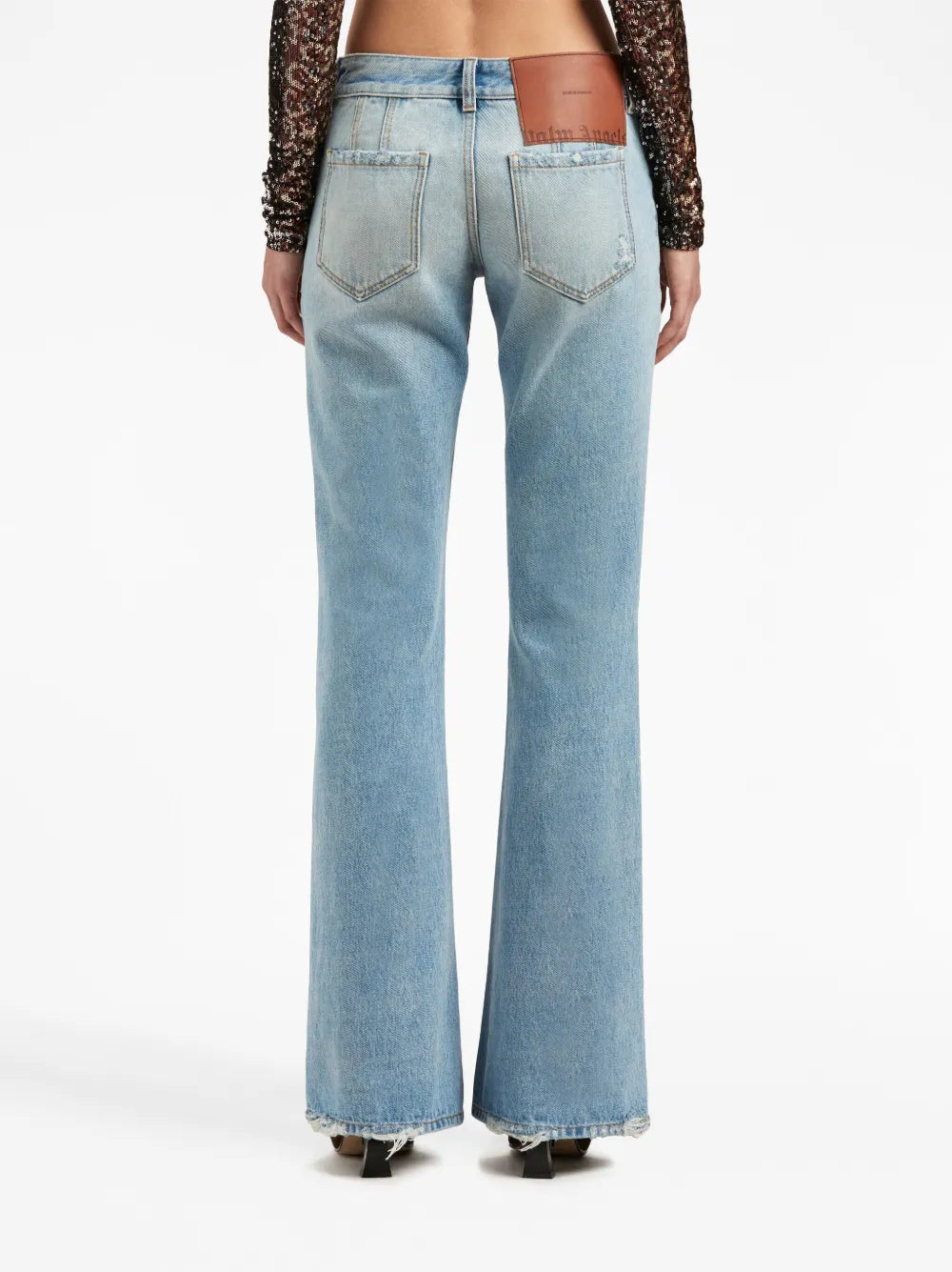 Pantalons Jean bootcut Palm Angels Bleu Femme