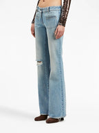 Pantalons Jean bootcut Palm Angels Bleu Femme