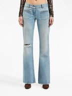 Pantalons Jean bootcut Palm Angels Bleu Femme
