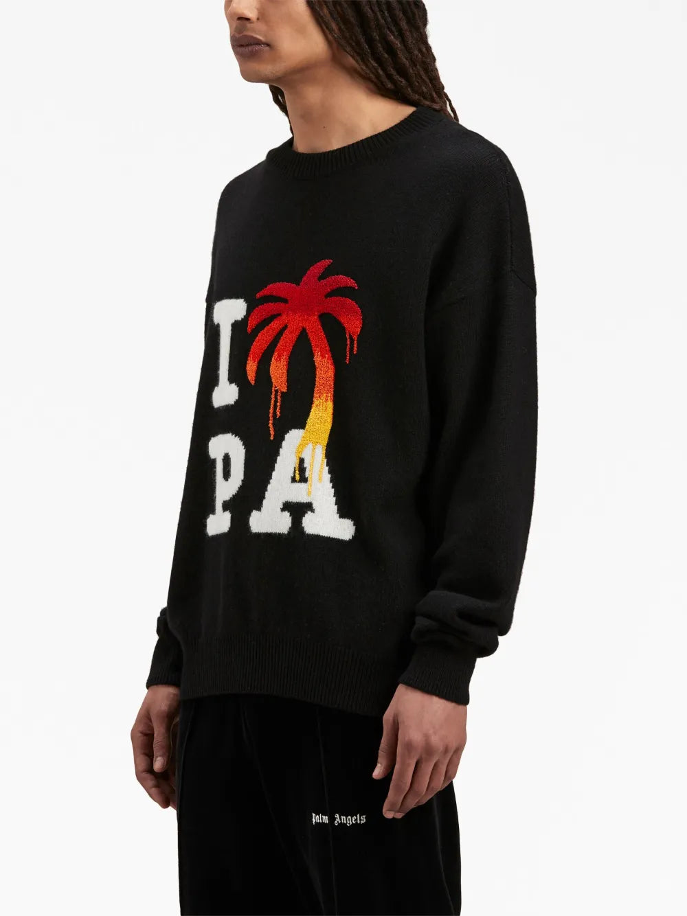 스웨트셔츠 I love PA 스웨터 Palm Angels 검은색 Homme