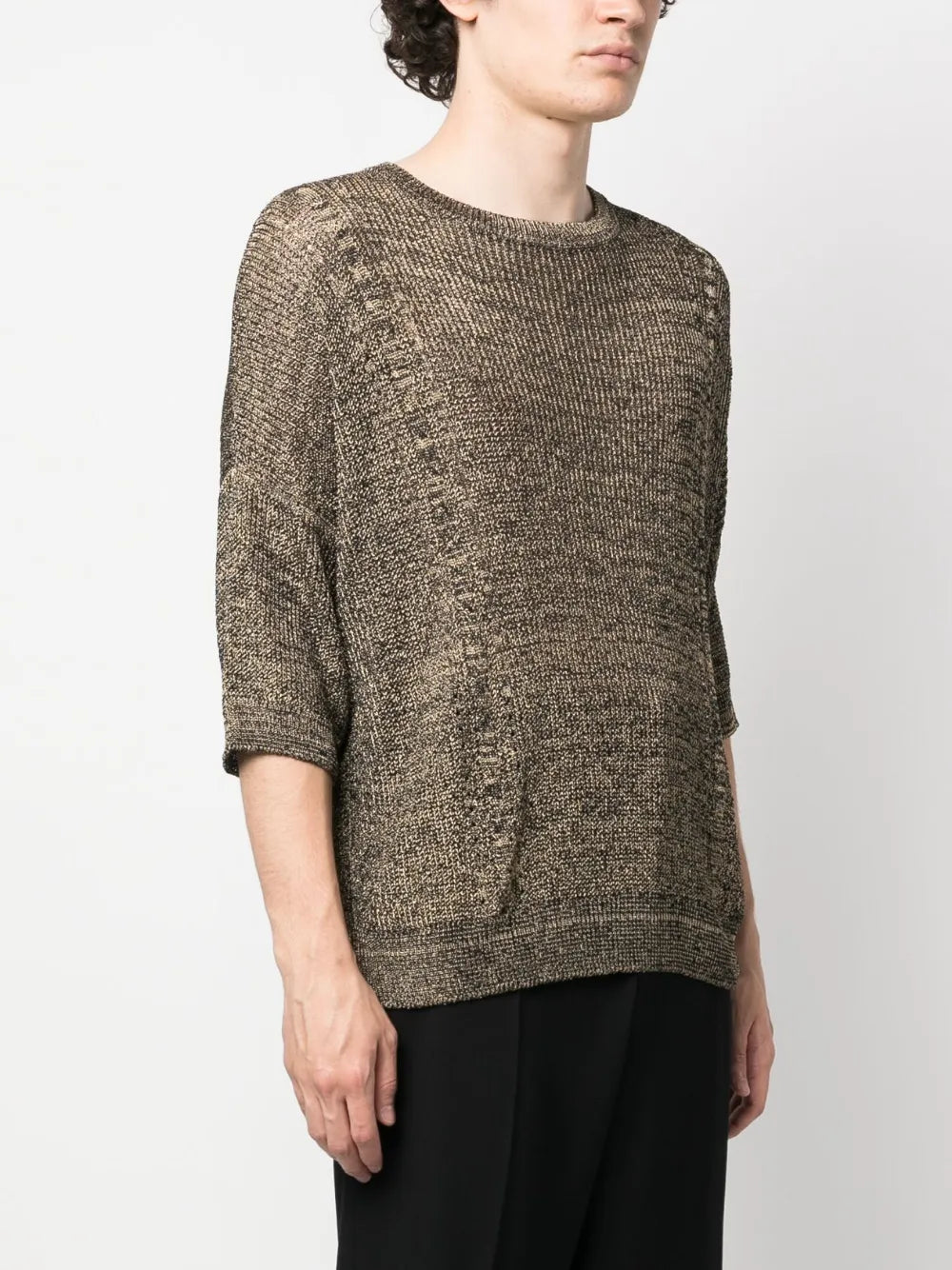 티셔츠 니트 티셔츠 Saint Laurent 갈색 Homme