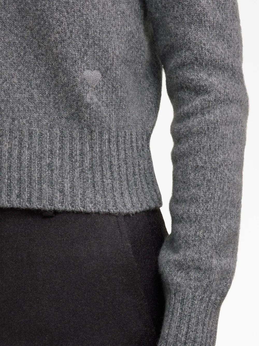 Maille Pull Ami de Coeur Ami PARIS Gris Femme