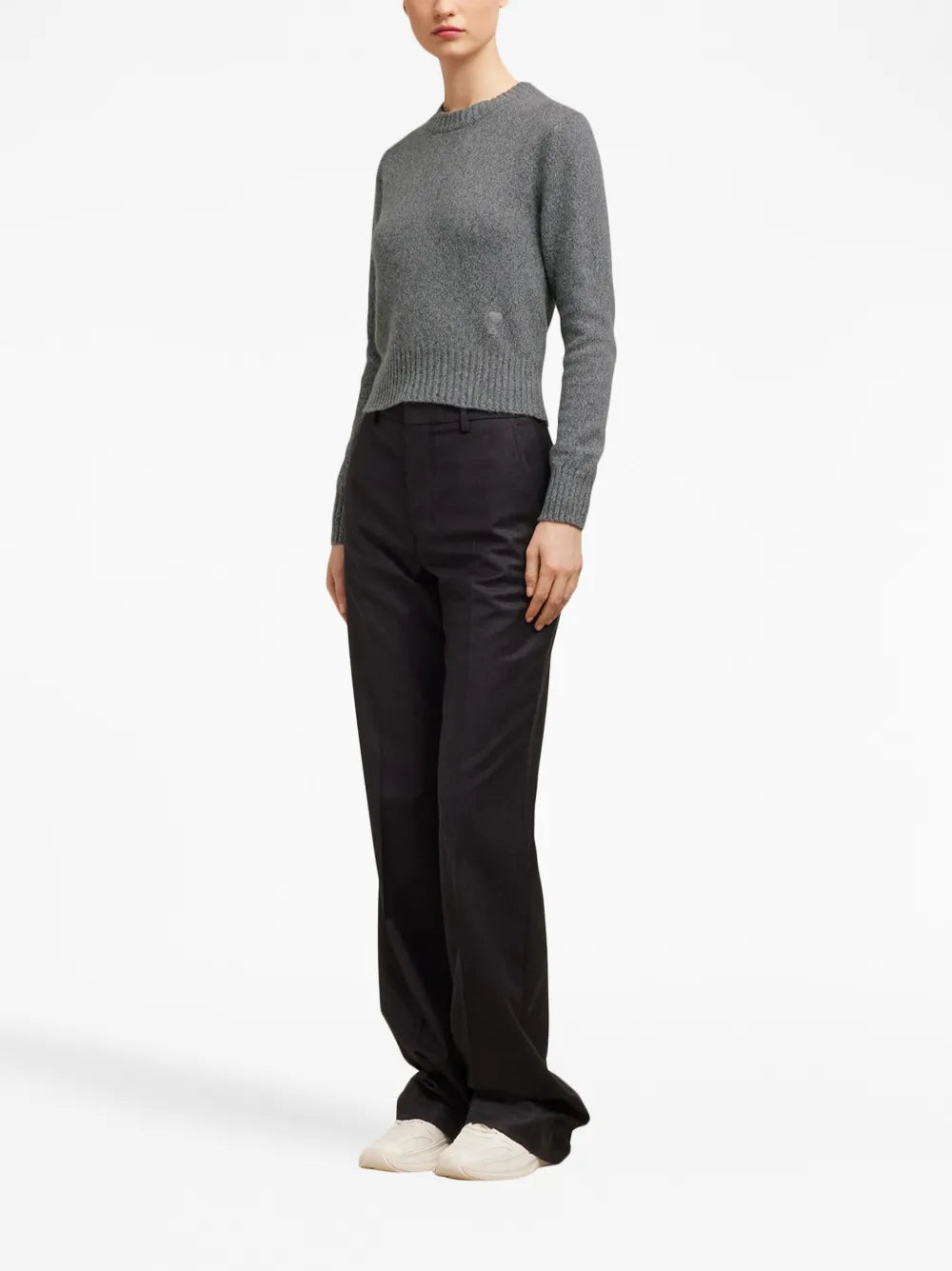 Maille Pull Ami de Coeur Ami PARIS Gris Femme