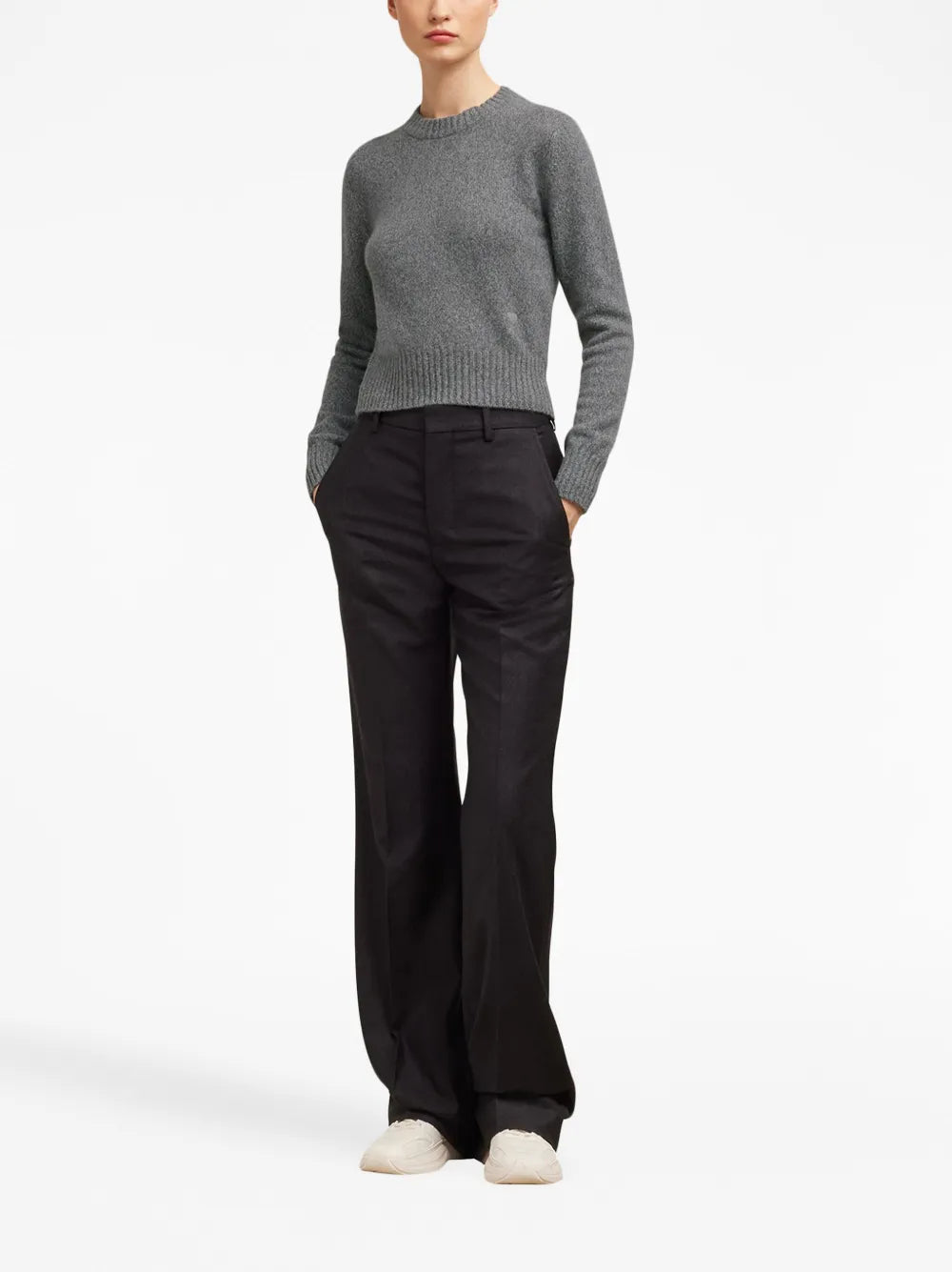 Maille Pull Ami de Coeur Ami PARIS Gris Femme