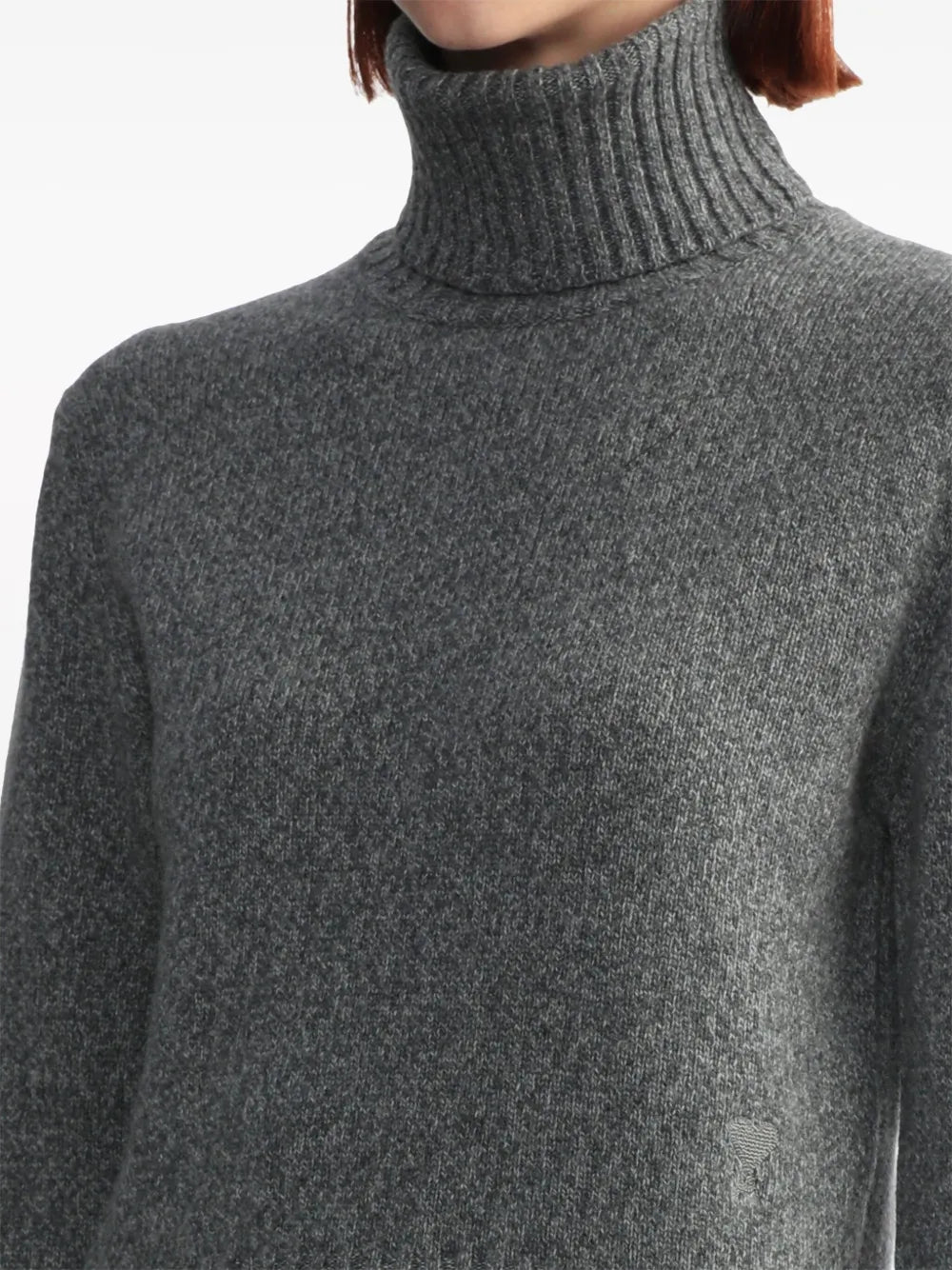 Malhas Ami de Coeur Turtleneck Ami PARIS Cinza Femme