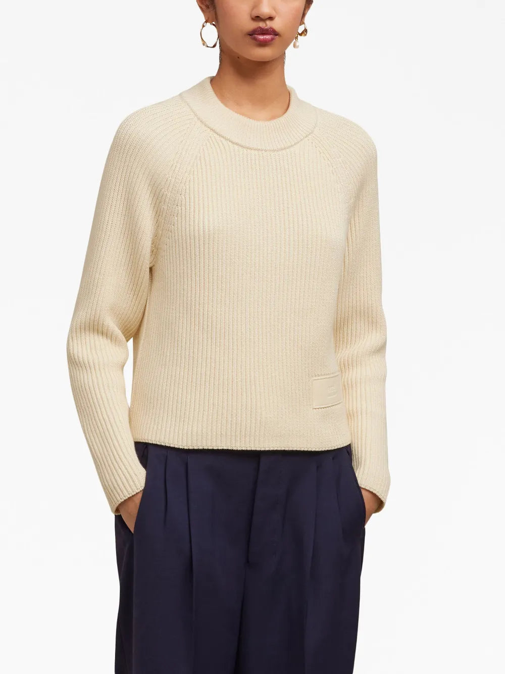 Maglieria Pull a etichetta Ami PARIS Beige Femme
