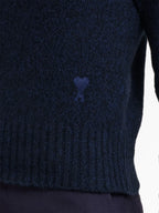 Maille Pull Ami de Coeur Ami PARIS Bleu foncé Femme