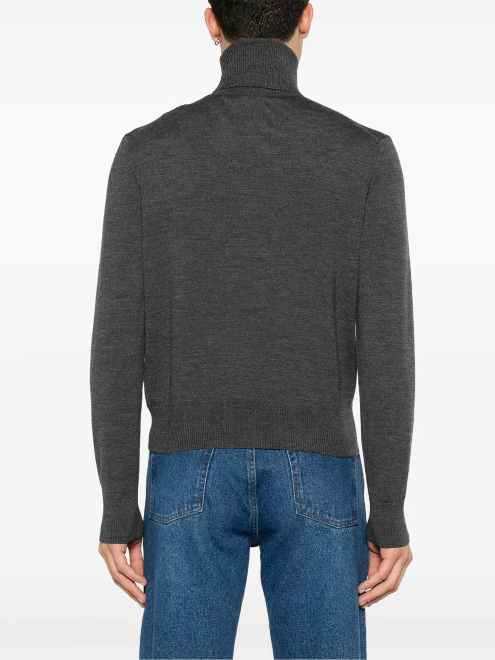 니트웨어 아미 드 꾀르 터틀넥 스웨터 Ami PARIS 회색 Femme