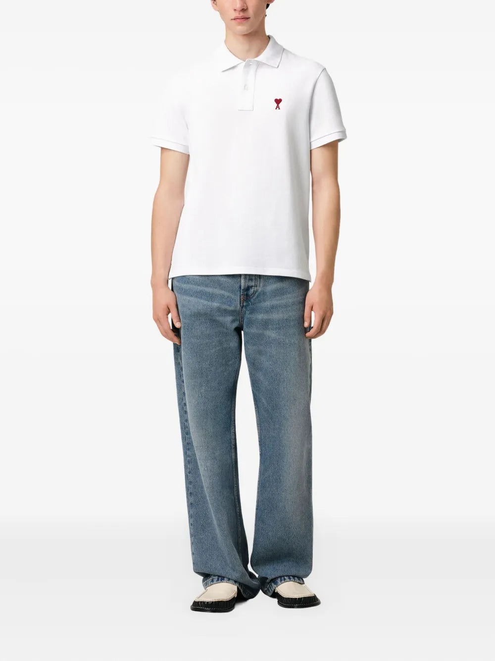 Polo shirts Friend of Heart Polo Shirt Ami PARIS White Unisex