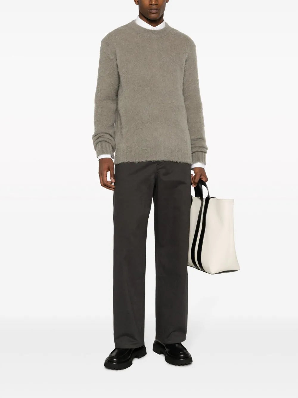 Maglieria Maglione in Alpaca Ami PARIS Beige Homme