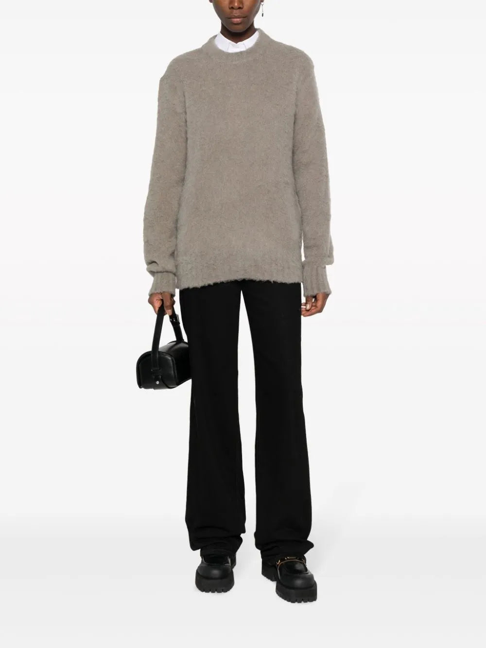 Maglieria Maglione in Alpaca Ami PARIS Beige Homme