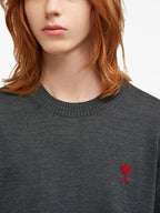 Maille Pull Ami de Coeur Ami PARIS Gris Homme
