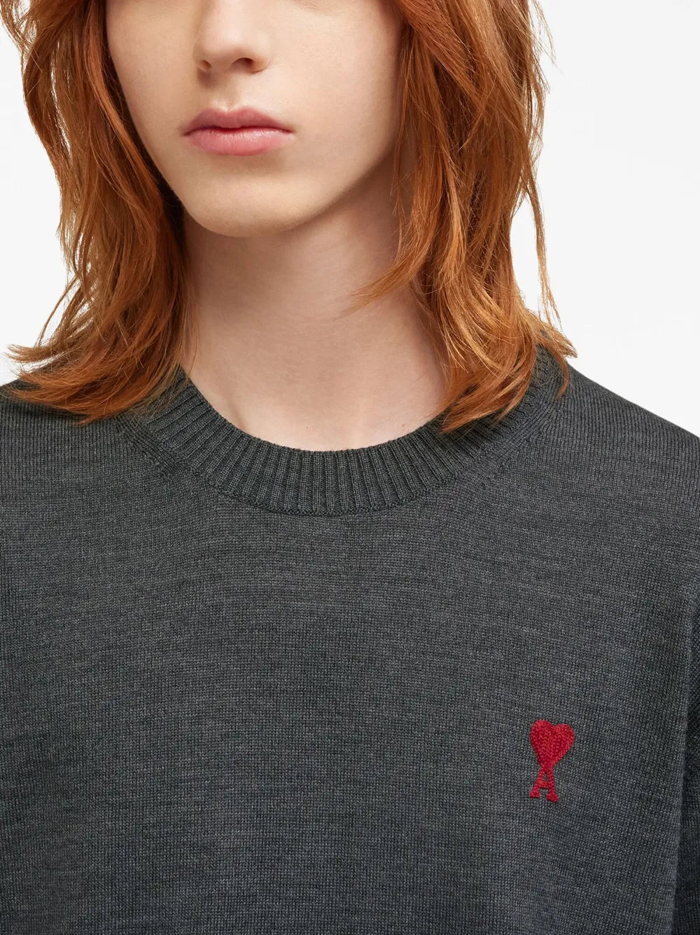 Maille Pull Ami de Coeur Ami PARIS Gris Homme