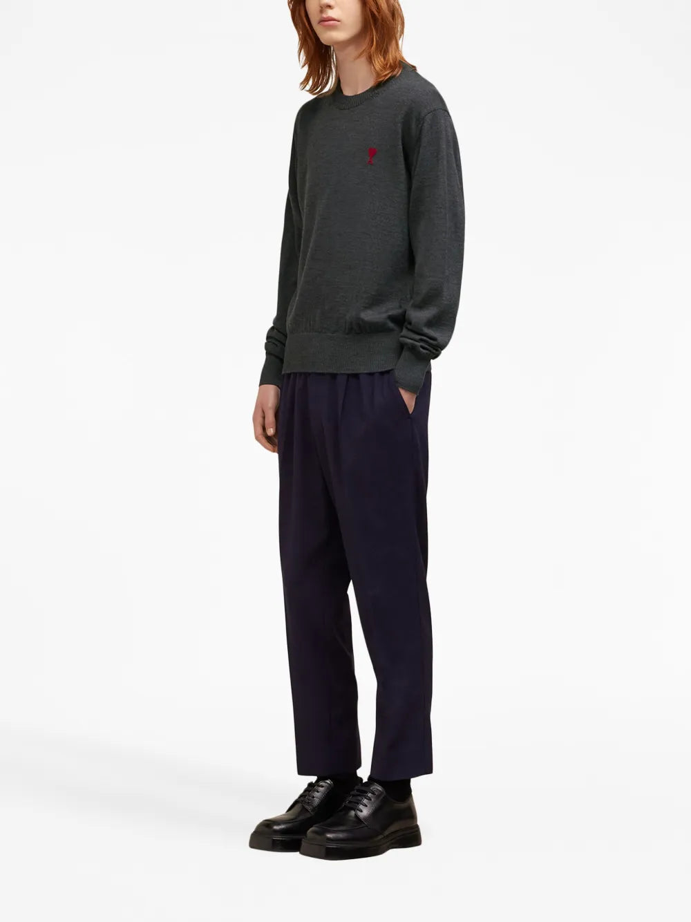 Maille Pull Ami de Coeur Ami PARIS Gris Homme