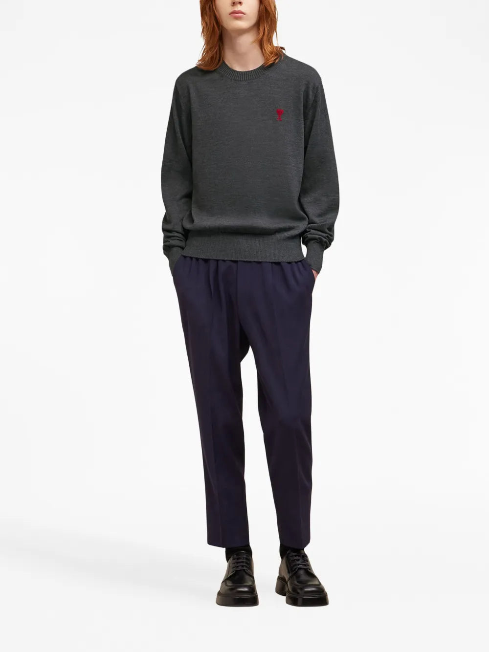 Maille Pull Ami de Coeur Ami PARIS Gris Homme
