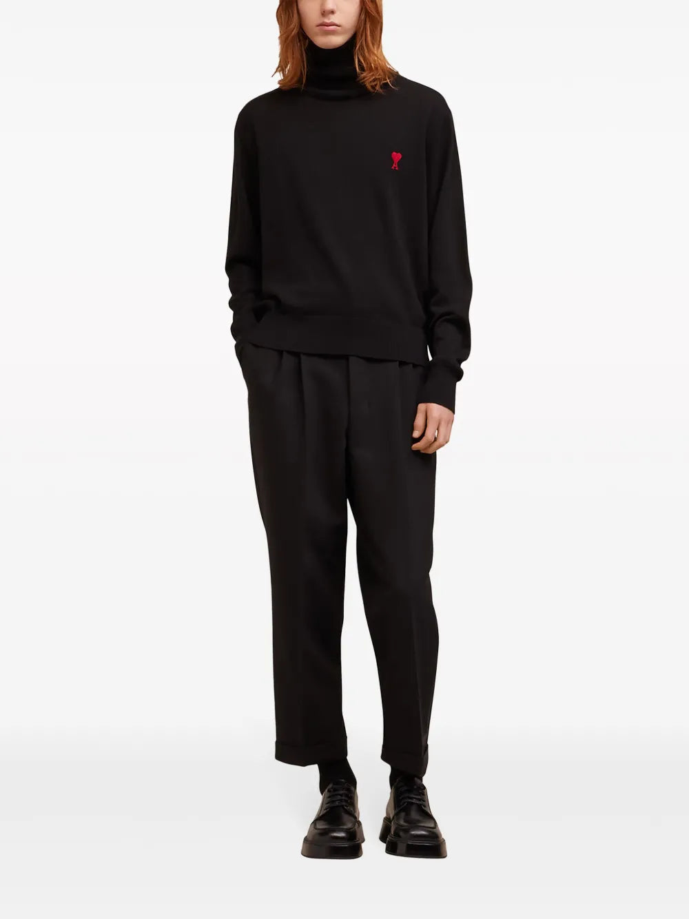 Malhas Ami de Coeur Turtleneck Ami PARIS Preto Homme