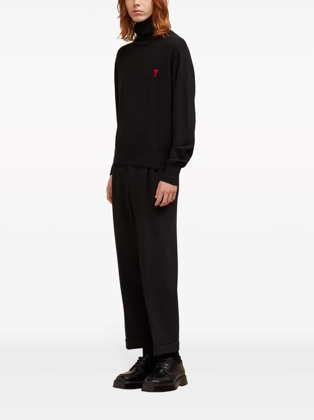 Malhas Ami de Coeur Turtleneck Ami PARIS Preto Homme