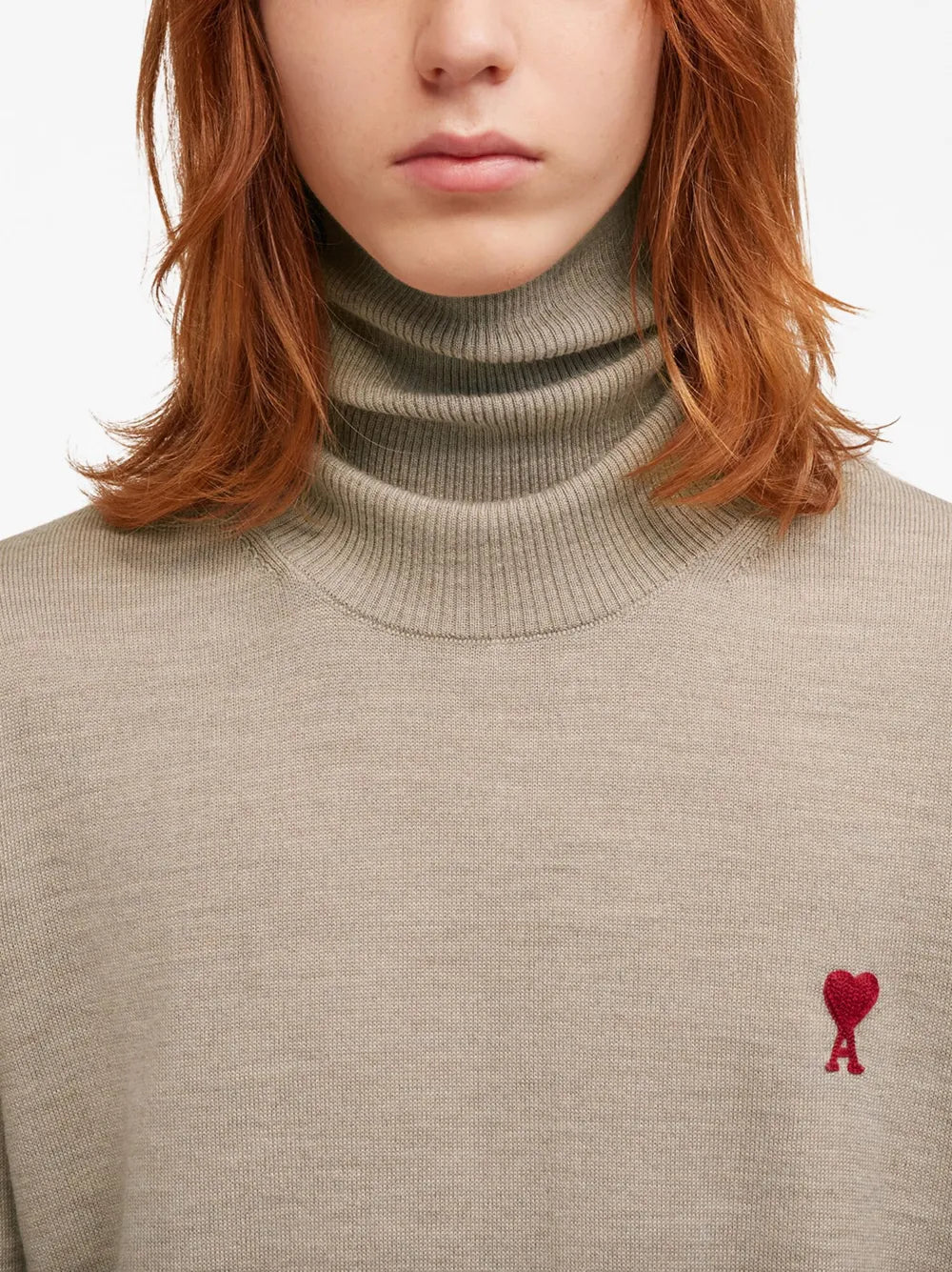 Malhas Ami de Coeur Turtleneck Ami PARIS Bege Homme