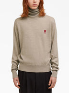 Malhas Ami de Coeur Turtleneck Ami PARIS Bege Homme