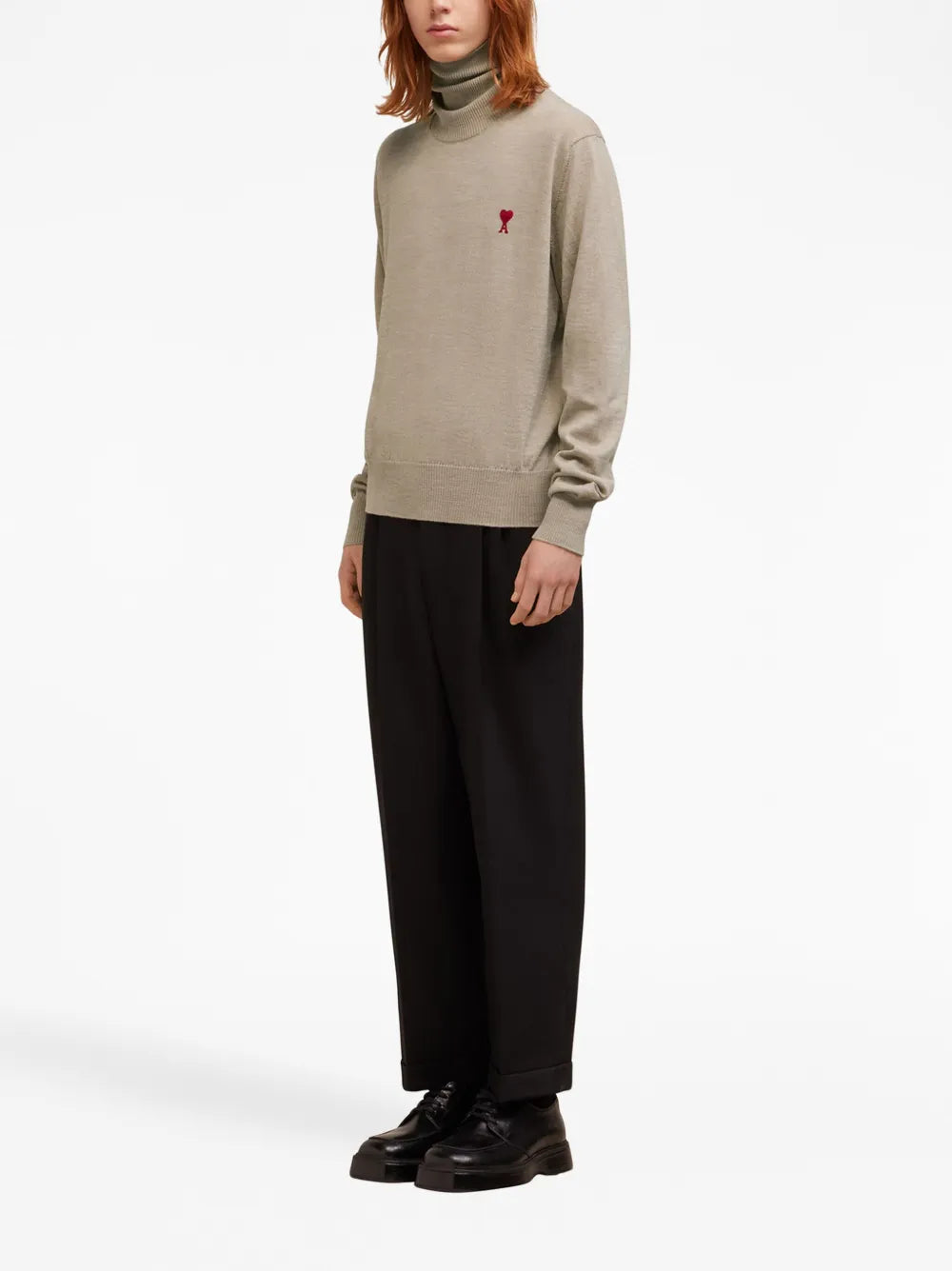Malhas Ami de Coeur Turtleneck Ami PARIS Bege Homme
