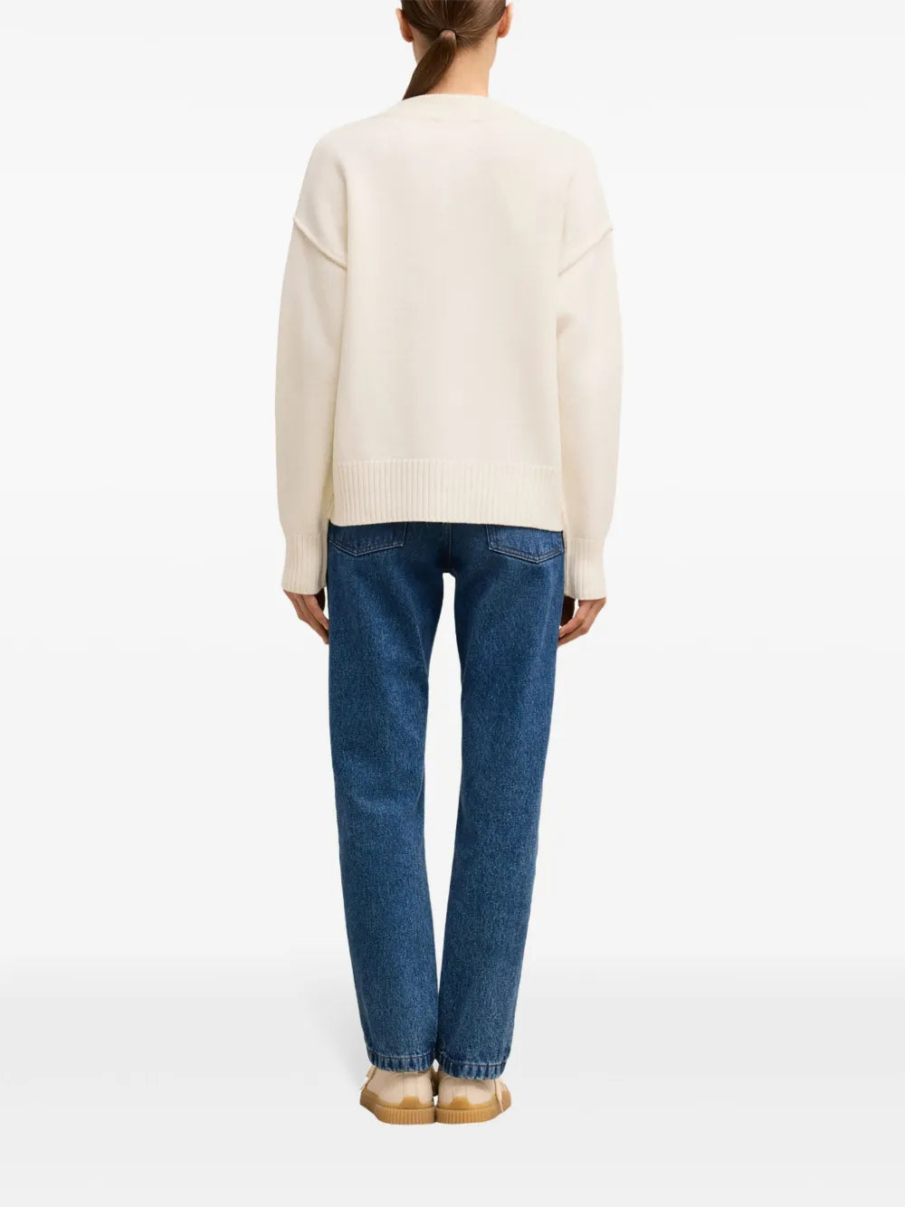 Maille Cardigan Ami de Coeur Ami PARIS Blanc Unisexe