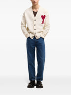 Maille Cardigan Ami de Coeur Ami PARIS Blanc Unisexe