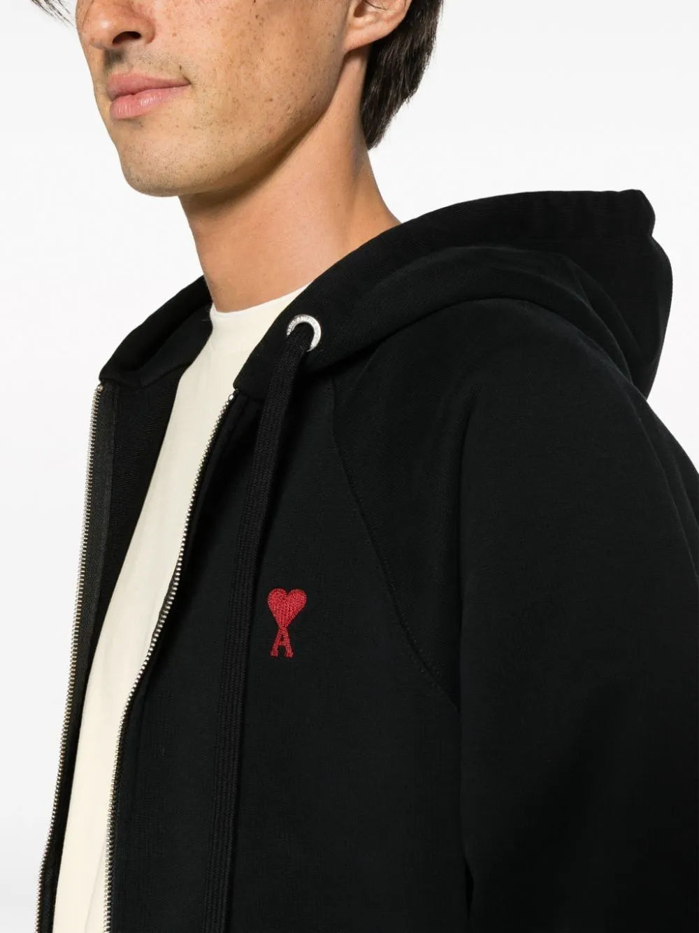 Felpe Felpa con Zip Ami de Coeur Ami PARIS Nero Unisex
