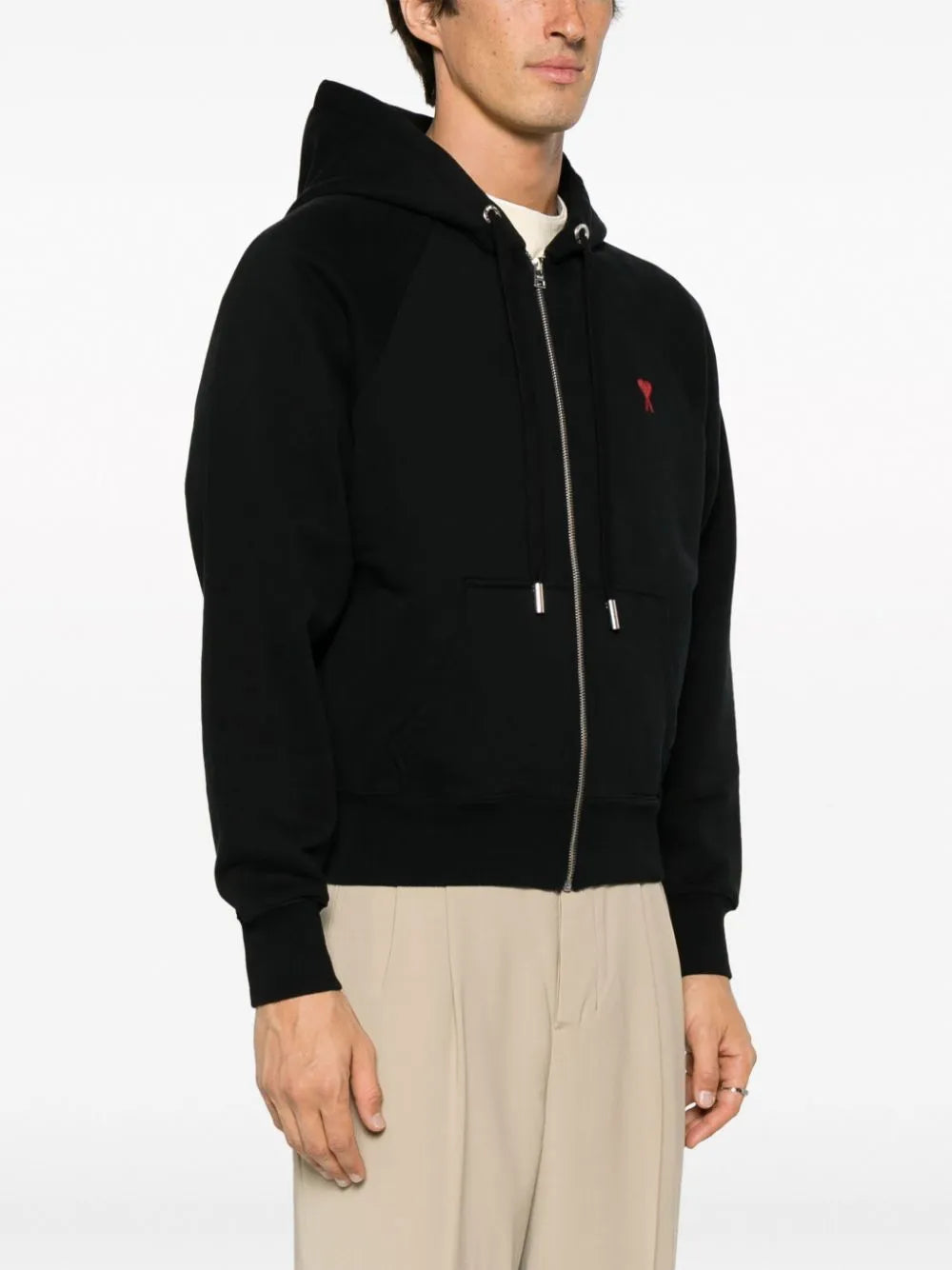 Felpe Felpa con Zip Ami de Coeur Ami PARIS Nero Unisex