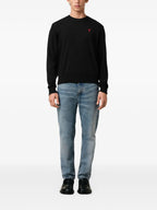 Maille Pull Ami de Coeur Ami PARIS Noir Homme